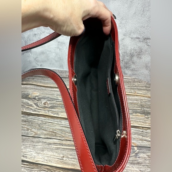 BURBERRY Y2K Nova Check Shoulder Bag PVC Leather Beige Red​ - Picture 7 of 15